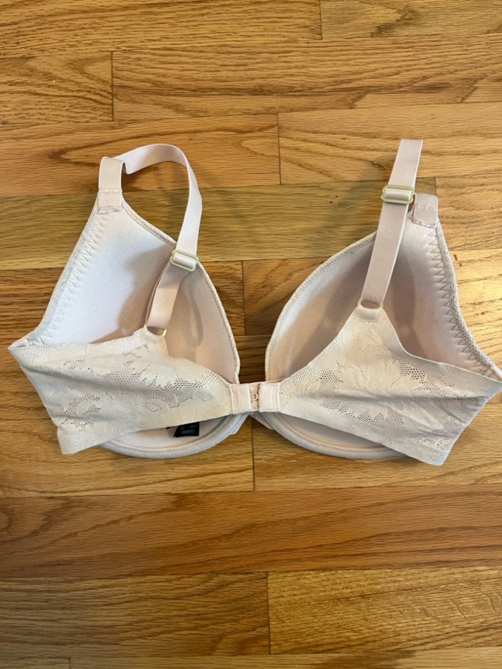Natori Lace-Overlay Light Beige T-Shirt Bra - Picture 2 of 3